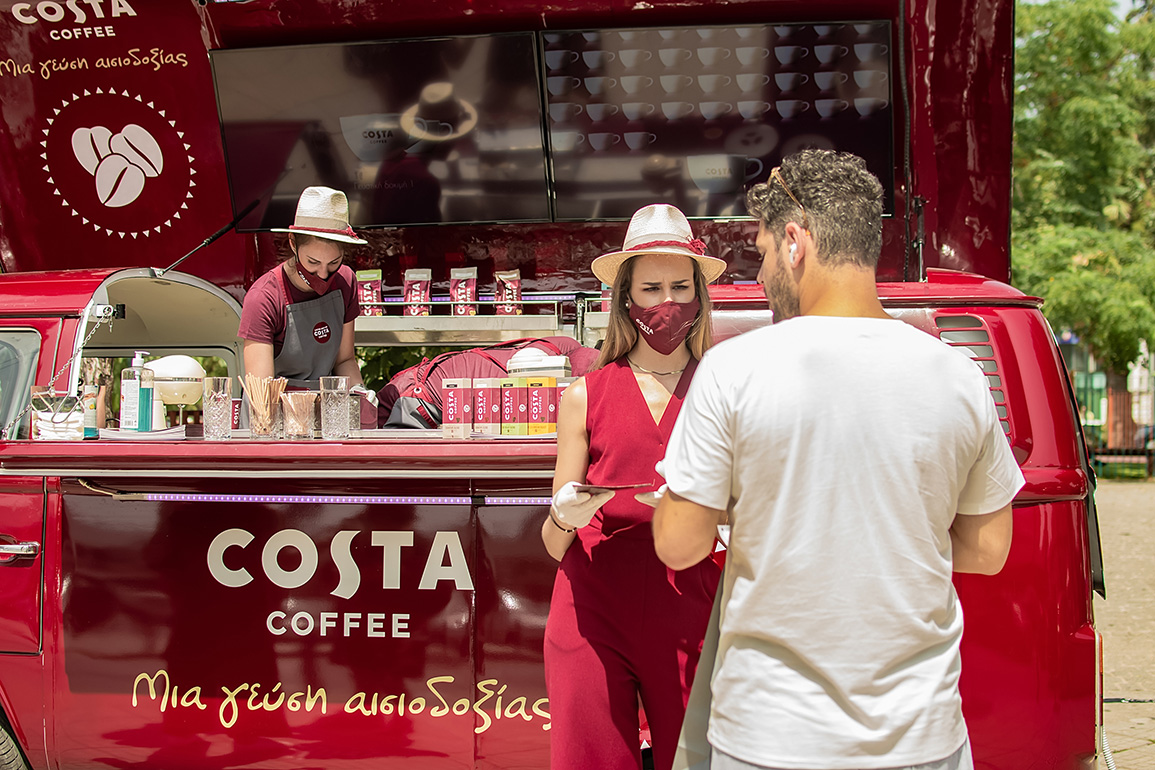 Costa Coffee launch in Greece